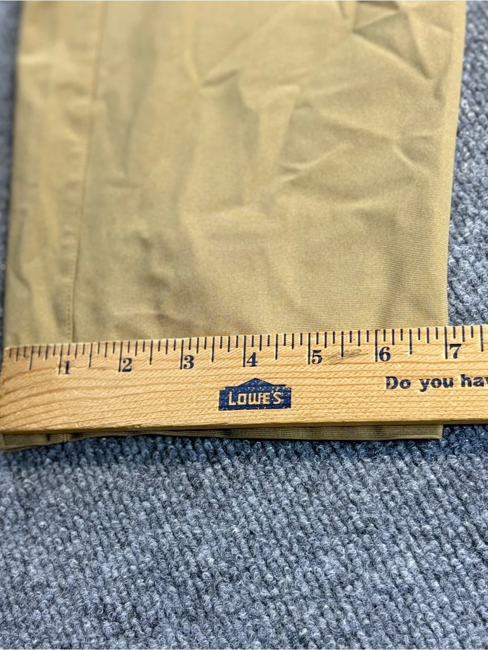 CRZ YOGA Men's Size 36 × 26 Golf Pants Tan Khaki Stretch Quick Dry Chino